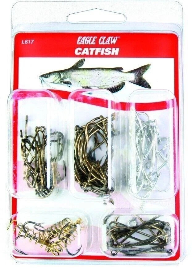Eagle Claw L617h Catfish Hook Assortment 67 Hooks