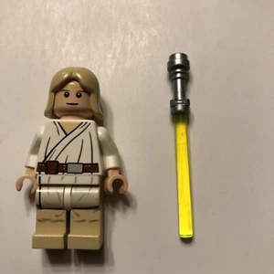 gebrauchte Lego Star Wars Minifiguren Luke Skywalker Sw0176 komplett mit Lichtschwert - Bild 1 von 7
