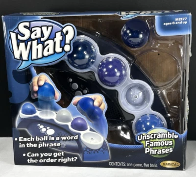 SAY WHAT? "Unscramble Famous Phrases" MATTEL / Radica Electronic Game 2007 NIOB! - Image 1 of 4