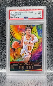 2018 Panini Court Kings Trae Young Aurora #31 PSA 8 - Picture 1 of 2