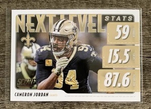 2020 Panini Score Football Next Level Stats Insert - CAMERON JORDAN Saints - Picture 1 of 1