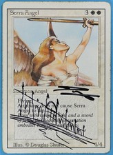 Serra Angel Revised PLD Uncommon Artist Signed Altered CARD (sa5454) ABUGames