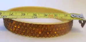 Brazalete DECO Butterscotch CELULOIDE PEDRERÍA - Imagen 1 de 4