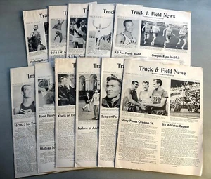 1961 revista deportiva Track & Field News 11 números mensuales faltan noviembre - Imagen 1 de 23