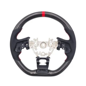 REVESOL Real Carbon Fiber Red Ring Sport Steering Wheel for 2022-2025 SUBARU WRX - Picture 1 of 5