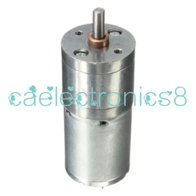 Motor Speed Reduction Gear Motor Electric 12V DC 60RPM Powerful Torque 25mm - Bild 1 von 4