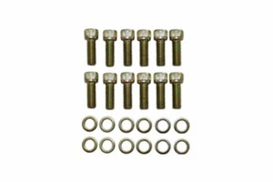 Zinc Intake SOC Head 12pc Bolt Kit, Fits Chevy SBC V8 283-400 V6 90 - Picture 1 of 1