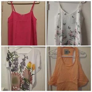 Asos Miss Selfridge Women's butterfly lace cropped vest cami top bundle size 10 - Picture 1 of 12