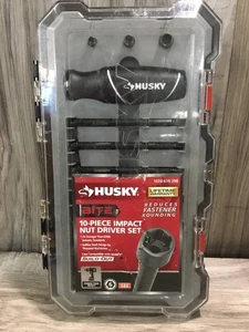 HUSKY TOOLS 10 PIECE IMPACT NUT DRIVER SET (PSL037222) - Picture 1 of 3