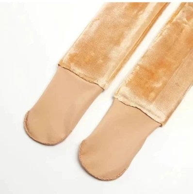 US Women Winter Warm Fleece Tights Stockings Thermal Lined Translucent Pantyhose - Image 1 of 3