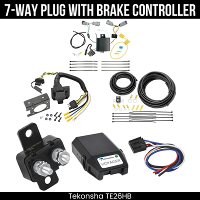 Kit de arnés de cableado de remolque de 7 vías Tekonha + control de freno para Chrysler 300 15-23 Foto 1 de 4