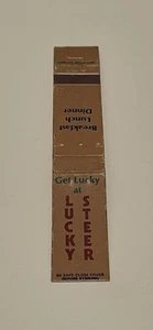 Cubierta de libro de cerillas Lucky Steer Indiana Ohio Michigan 178B - Imagen 1 de 2