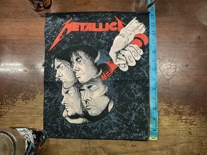 Metallica Back Patch 37yo Original Hammer of Justice Crushes You VINTAGE NEU - Bild 1 von 8