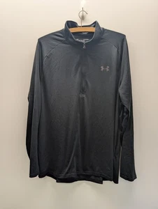 Under Armour Tracksuit Top Mens Size XL Black Loose Fit Long Sleeve Pullover - Picture 1 of 8