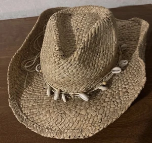 Panama Jack Strohhut Erwachsene Unisex Einheitsgröße aufgereiht Muschel umlaufend verstellbar - Bild 1 von 15