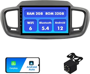 2+32G Android 12 Double Din Car Stereo for Kia Sorento 3 2015-2020 with 10.1 ... - Picture 1 of 7