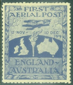EDW1949SELL : AUSTRALIA First Aerial Post stamp. Appears to be Reprint. VF, MNH. - Picture 1 of 2