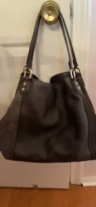 Coach Edie 31 Pebbled Shoulder Bag, Brown - Picture 1 of 5