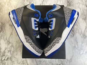 Jordan 3 Retro sport blue 2014 Size 4.5Y (Brand New) OG All - Picture 1 of 9