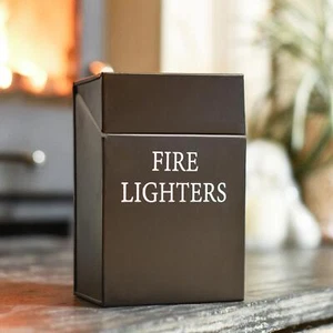 Black Metal "Fire Lighters" Holder - Picture 1 of 4