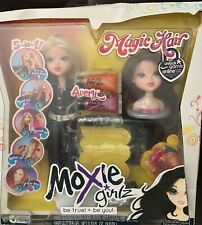 MOXIE GIRLZ MAGIC HAIR AVERY BLONDE HAIR + BRUNETTE STYLING HEAD DENIM JUMPSUIT