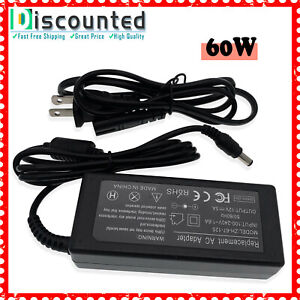 AC Adapter For Onn 100027813 24" 100002480 22" LED Monitor Charger Power Cord