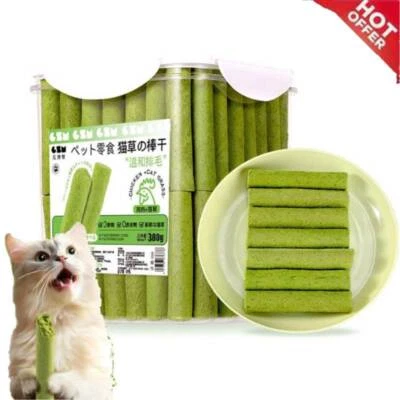60/80pcs Cat Grass Sticks Pet Snacks Cat Food for Cats of All Ages Cat Teeth Cle - Image 1 of 4