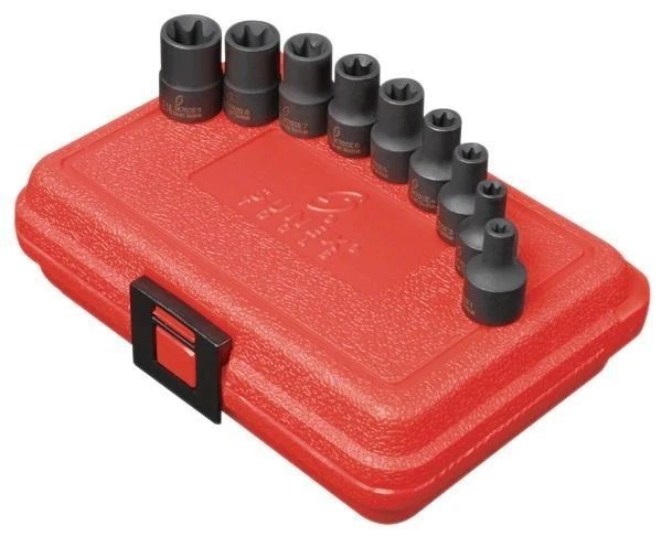 Sunex 9pc 3/8" External Star Impact Sockets Bits Set Tools Drive NEW 3670SE - Image 1 of 1