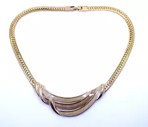 Napier Drapeado Esmalte Collar Espiga Dorado, Tostado, Perla Marfil Colores - Imagen 1 de 7