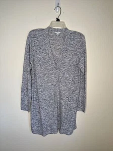 J. Jill Damen S 1/2 Knopfleiste Langarm Strickjacke Pullover Meliert Blau Neu - Bild 1 von 9