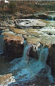 Upper Falls Owen County Indiana Postcard By Mitchell Unposted - Picture 1 of 2