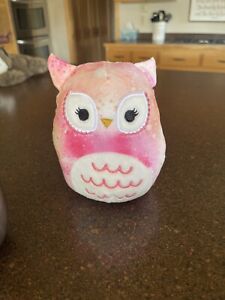 Squishmallow 5” Olalla the Pink Owl Bird Plush Stuffed Animal Kellytoy -EUC