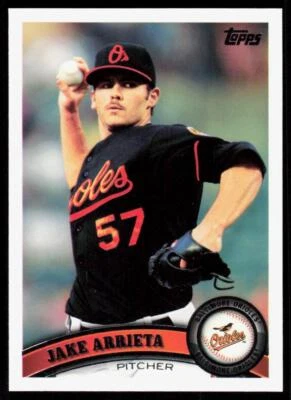 2011 Topps 393 Jake Arrieta Baltimore Orioles - Image 1 of 2