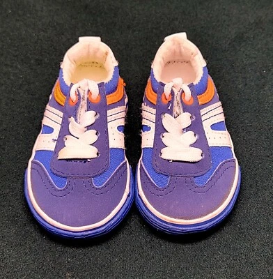 Koala Kids Toddler Boys Shoes Size 2 Blue White Orange Casual Everyday Sneakers - Image 1 of 4