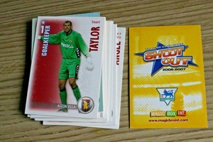 ASTON VILLA , SHOOT OUT 2006-2007 TRADE CARDS, MINT , PICK THE CARDS YOU REQUIRE