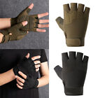 Tactical Half Finger Gloves Men Army Military Combat Police Patrol Fingerless DT