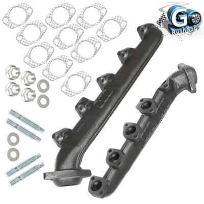 Colector de escape diestro y derecho Super Duty 6,8 L para Ford serie F/E350/E450 2000-2013 Foto 1 de 4