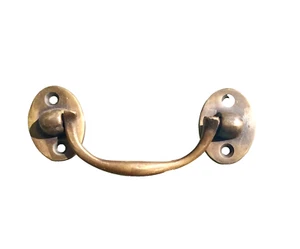 brass small sea chest Box Handle 10 cm heavy strong Solid Brass Pulls Trunk - Picture 1 of 7