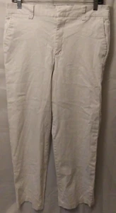 Jamaica Bay Women's Slacks Sz 14 Beige Straight Pants Pockets Flat Front Stretch - Picture 1 of 4