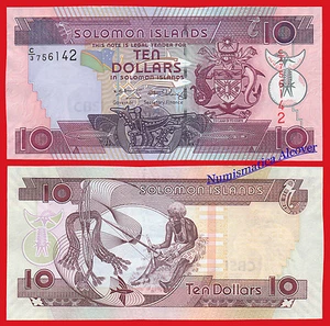 SALOMON SOLOMON ISLANDS 10 Dollars dolares 2005-2009 Pick 27(2) SC / UNC - Imagen 1 de 1