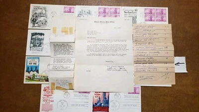 300th ANNIVERSARY of NEW YORK CITY 1953 First Day Covers. POST OFFICE  ERROR!!! - Image 1 of 4