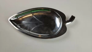 Silberne Schale in Blattform - Bild 1 von 2