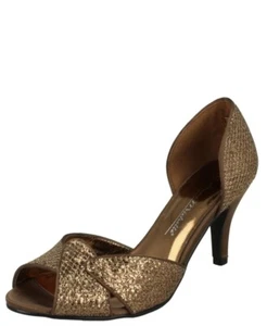LADIES ANNE MICHELLE WEDDING HEEL COURT SHOES SIZE 6 - Picture 1 of 13