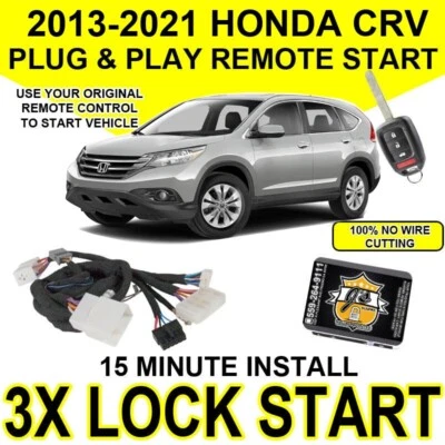 J's Alarms Remote Star 2013-21 Honda CRV/CIVC Key Start Plug & Play Thon3 Foto 1 de 2