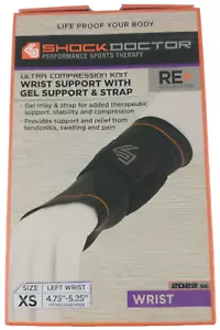 Wrist Support Brace with adjustable compression Gel Strap Size XS Left Hand NEW - Picture 1 of 5