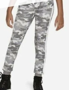 Justice Girl's Size 6 Gray Camouflage Joggers New with Tags - Picture 1 of 2