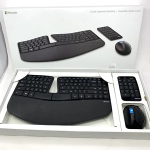 Microsoft L5V-00001 Sculpt Ergonomic Wireless Keyboard Mouse NumPad - Bild 1 von 23