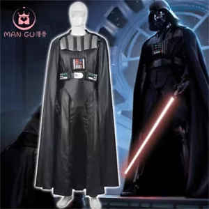 Star Wars Darth Vader Traje Negro Juegos con disfraces Héroe Imitación Cuero Ropa Interior Halloween - Imagen 1 de 16