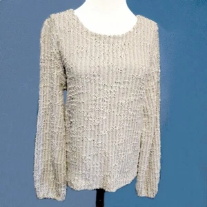 NWT CUT LOOSE San Francisco Cotton Linen Blend Boucle Sweater - Picture 1 of 4