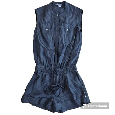 Vince. Mameluco de una pieza gris sin mangas cuello redondo para mujer talla 00 Foto 1 de 4